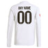 Real Madrid adidas 2025/26 Home Long Sleeve Custom Jersey - White