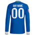 Real Madrid adidas 2025/26 Third Long Sleeve Custom Jersey - Blue
