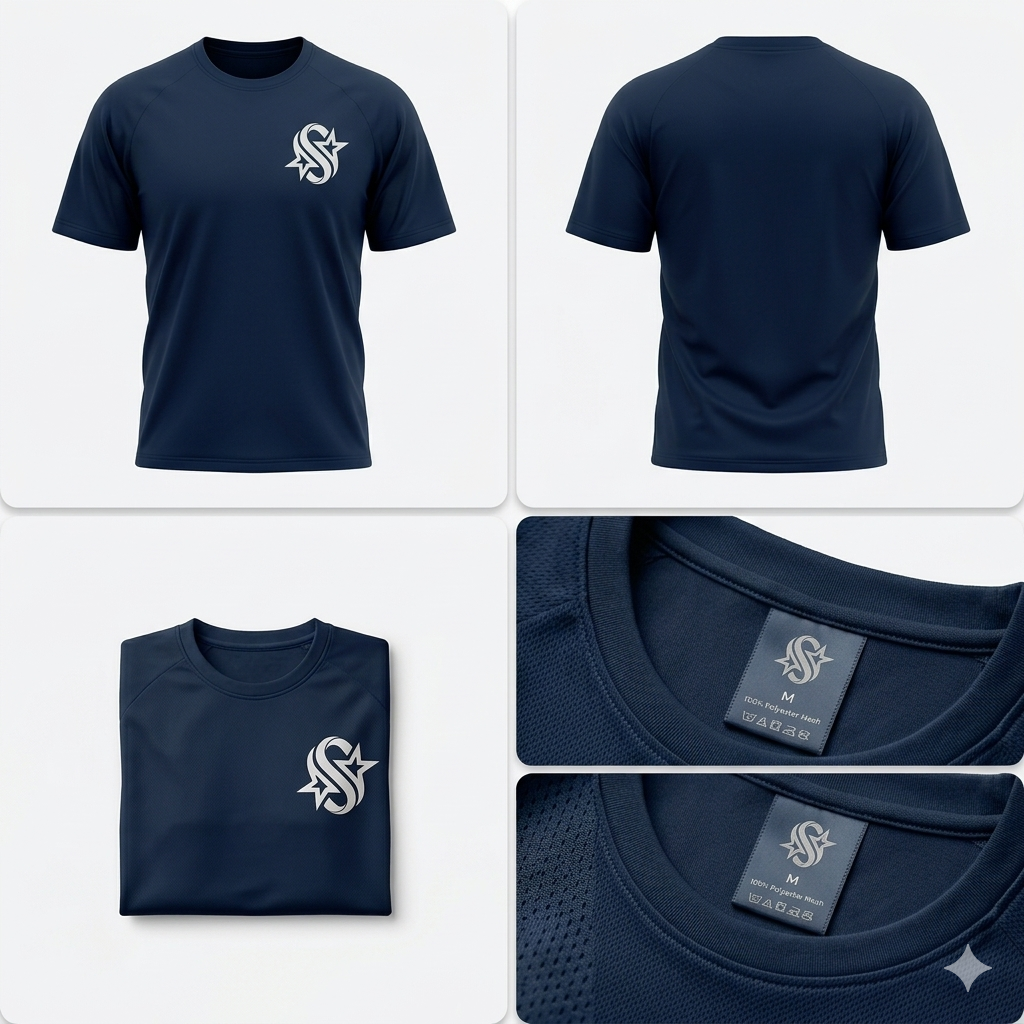 SBOORT Men's Performance Soccer Jersey - Breathable Mesh Short Sleeve Athletic Shirt