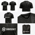 Sboort Black Geometric Performance Soccer Jersey – 2026 Edition – Men’s Athletic Fit