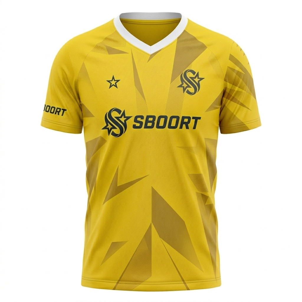 Sboort Vibrant Yellow Elite Soccer Jersey – 2026 Edition – Men’s Performance Fit