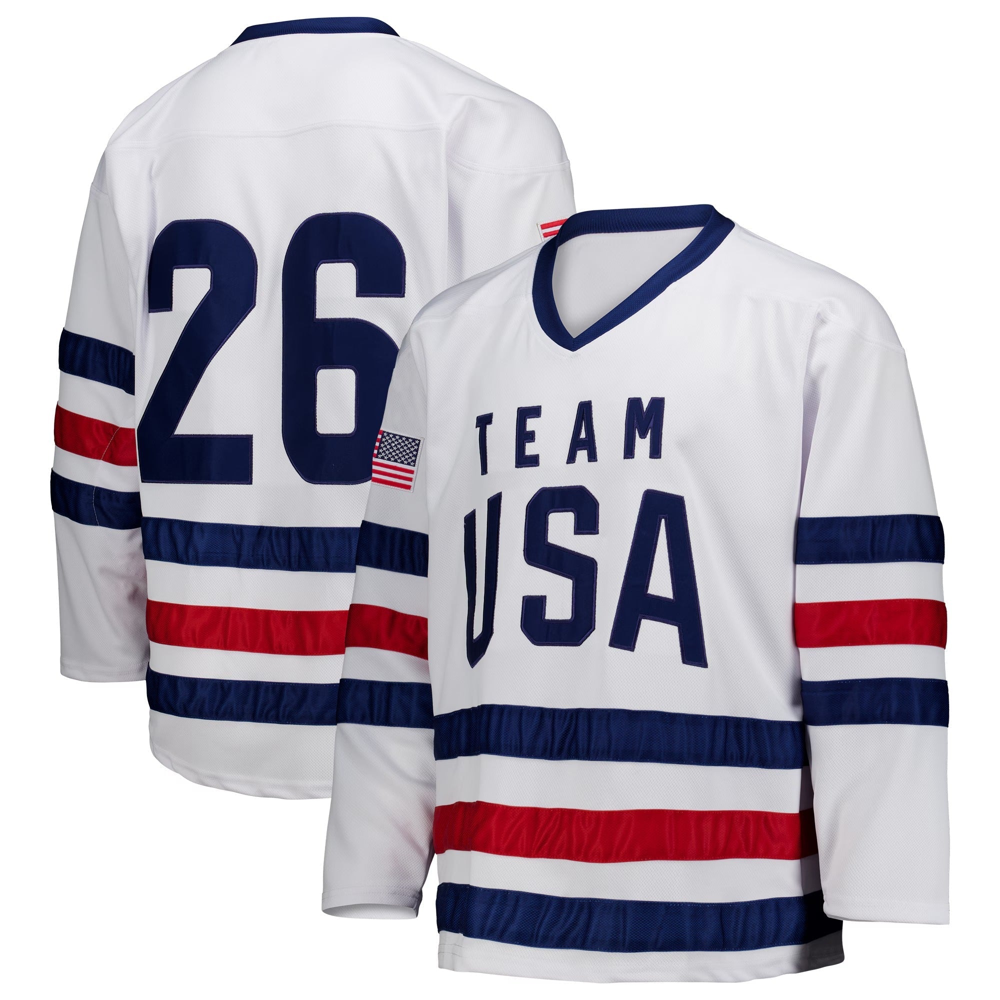 Team USA Unisex Elite Ice Hockey Jersey – Limited Edition – White/Navy/Red - Jersey Teams World