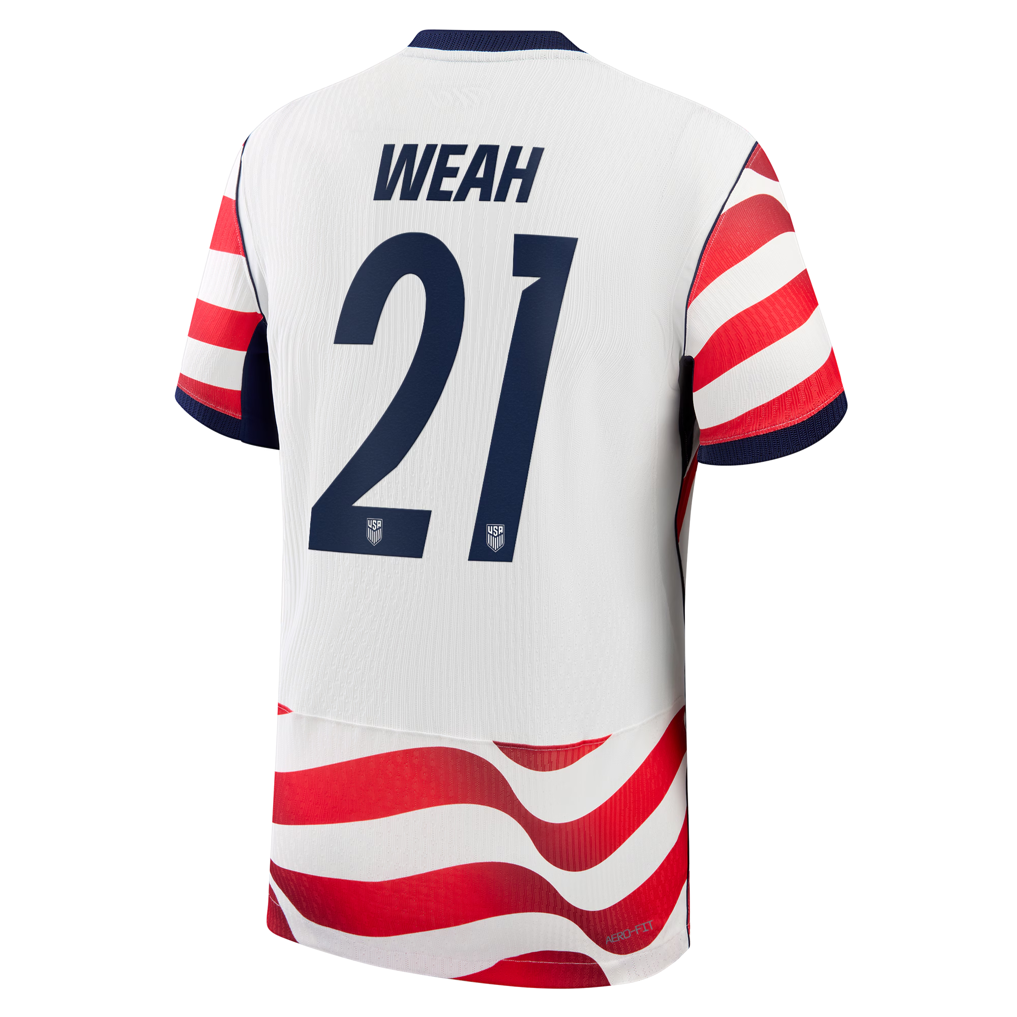 Timothy Weah USMNT Nike 2026 Home Match Jersey - White - Jersey Teams World