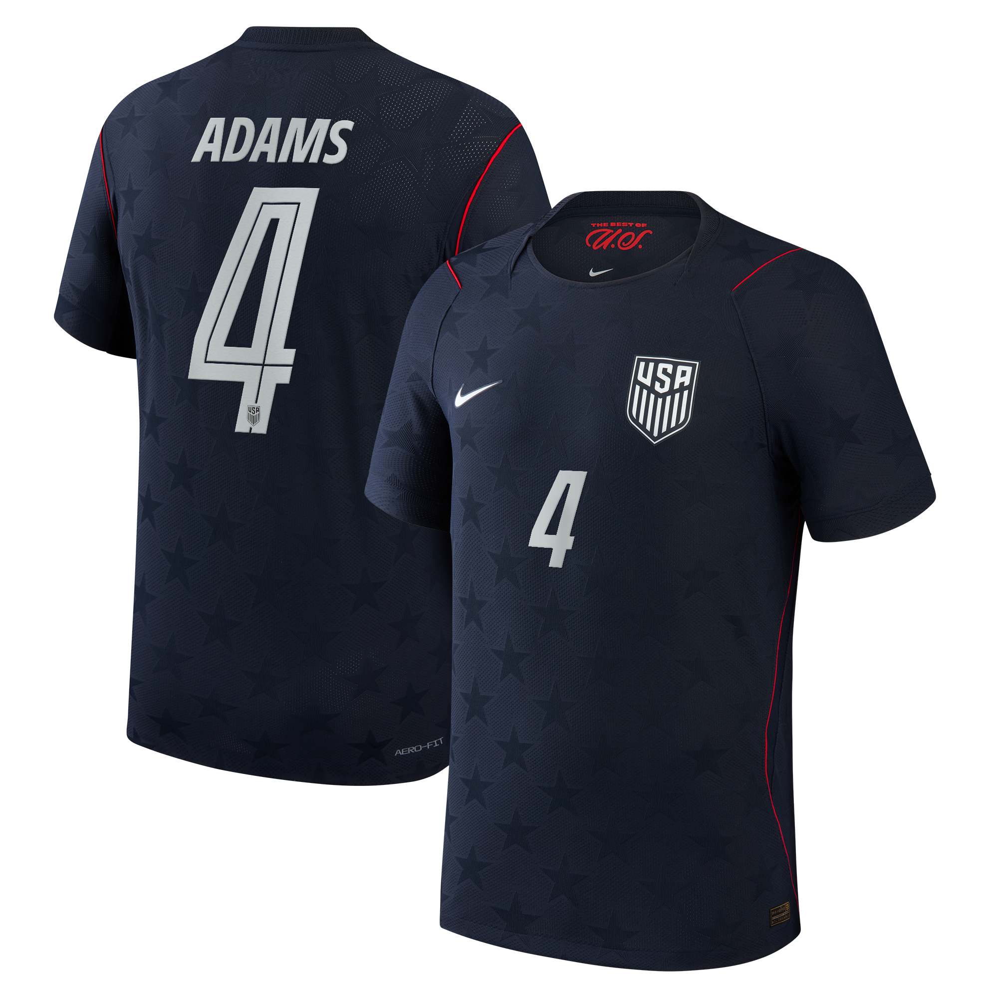 Tyler Adams USMNT 2026 Away Match Jersey Blue | Nike USA Soccer Jersey - Jersey Teams World