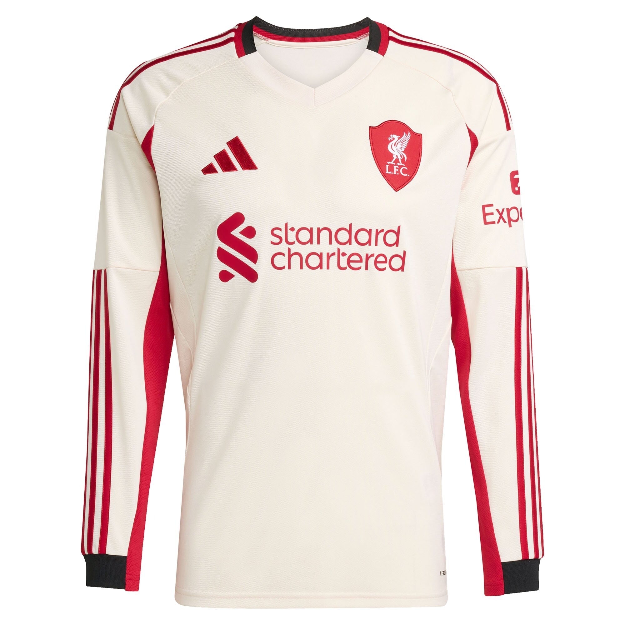 Virgil van Dijk Liverpool adidas 2025/26 Away Long Sleeve Player Jersey - White