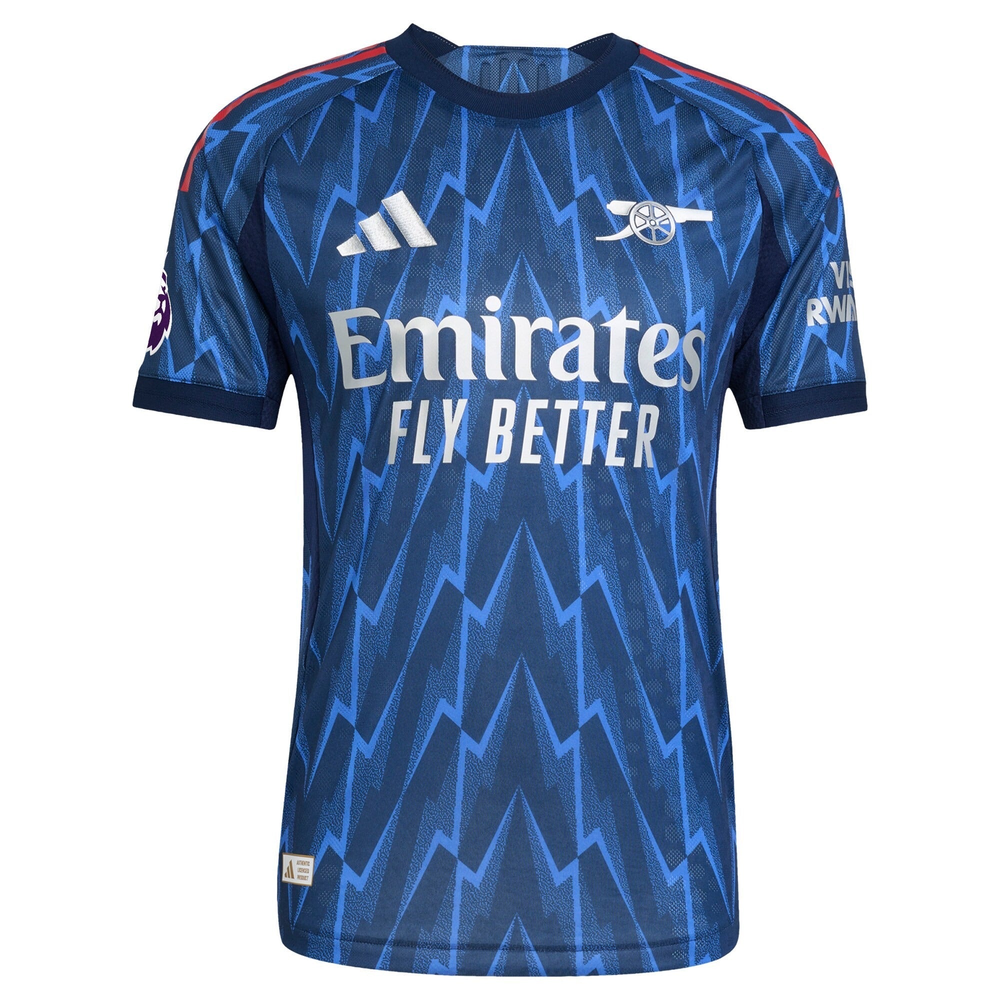 William Saliba Arsenal adidas 2025/26 Away Player Jersey - Blue