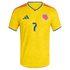 adidas Colombia National Team 2026 Home Player Edition Jersey – Luis Diaz #7 – Yellow
