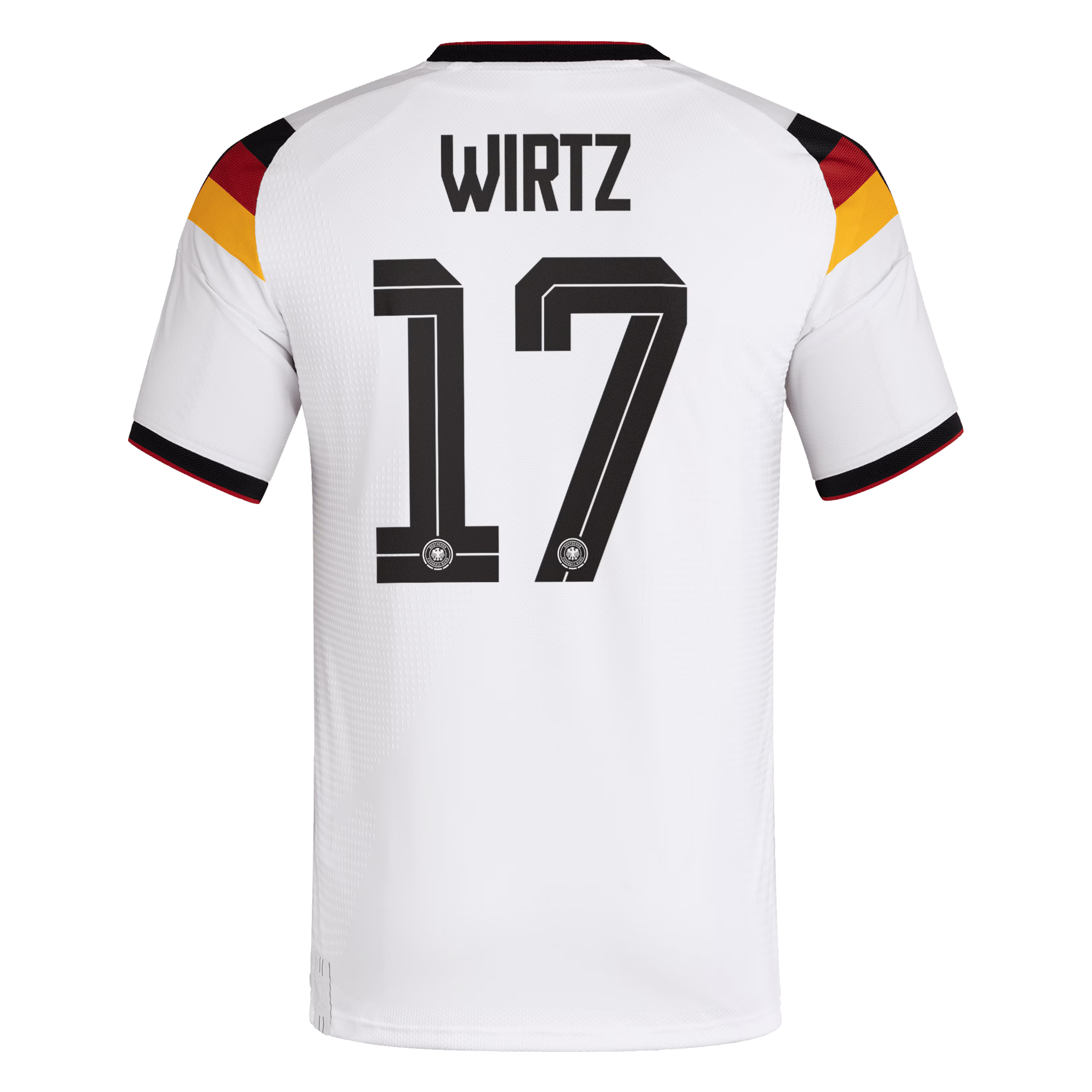 2026 Gadidas Germany National Team 2026 Home Player Edition Jersey – Florian Wirtz #17 – White/Black/Goldermany Home Player Jersey #17 - White (Florian Wirtz) - Jersey Teams World