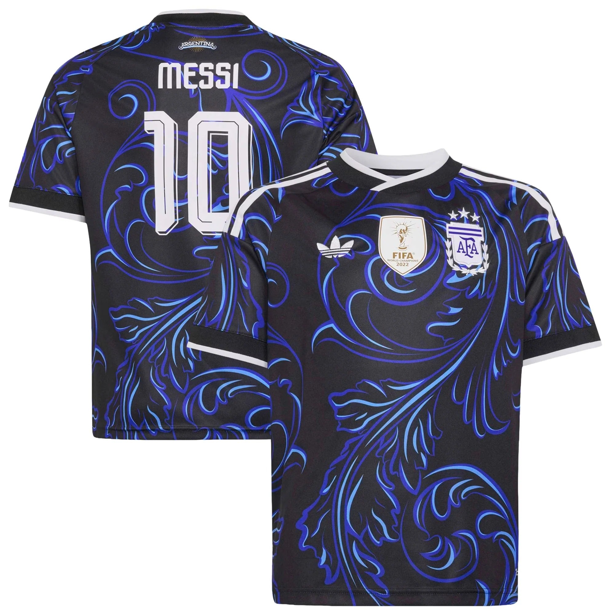 adidas Men's Argentina National Team 2026 Away Jersey - Lionel Messi #10 (Black)
