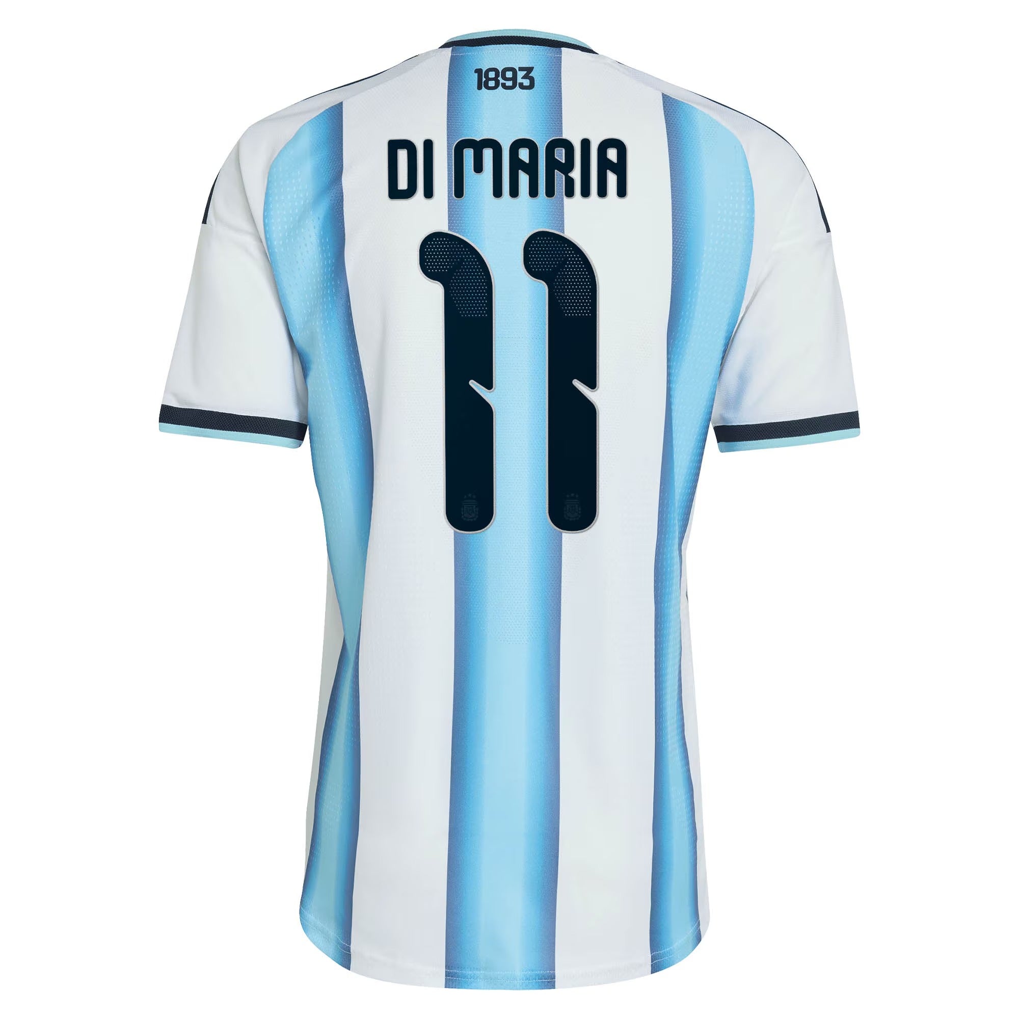 adidas Men's Argentina National Team 2026 Home Authentic Jersey - Angel Di Maria #11 (White/Light Blue)