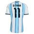 adidas Men's Argentina National Team 2026 Home Authentic Jersey - Angel Di Maria #11 (White/Light Blue)