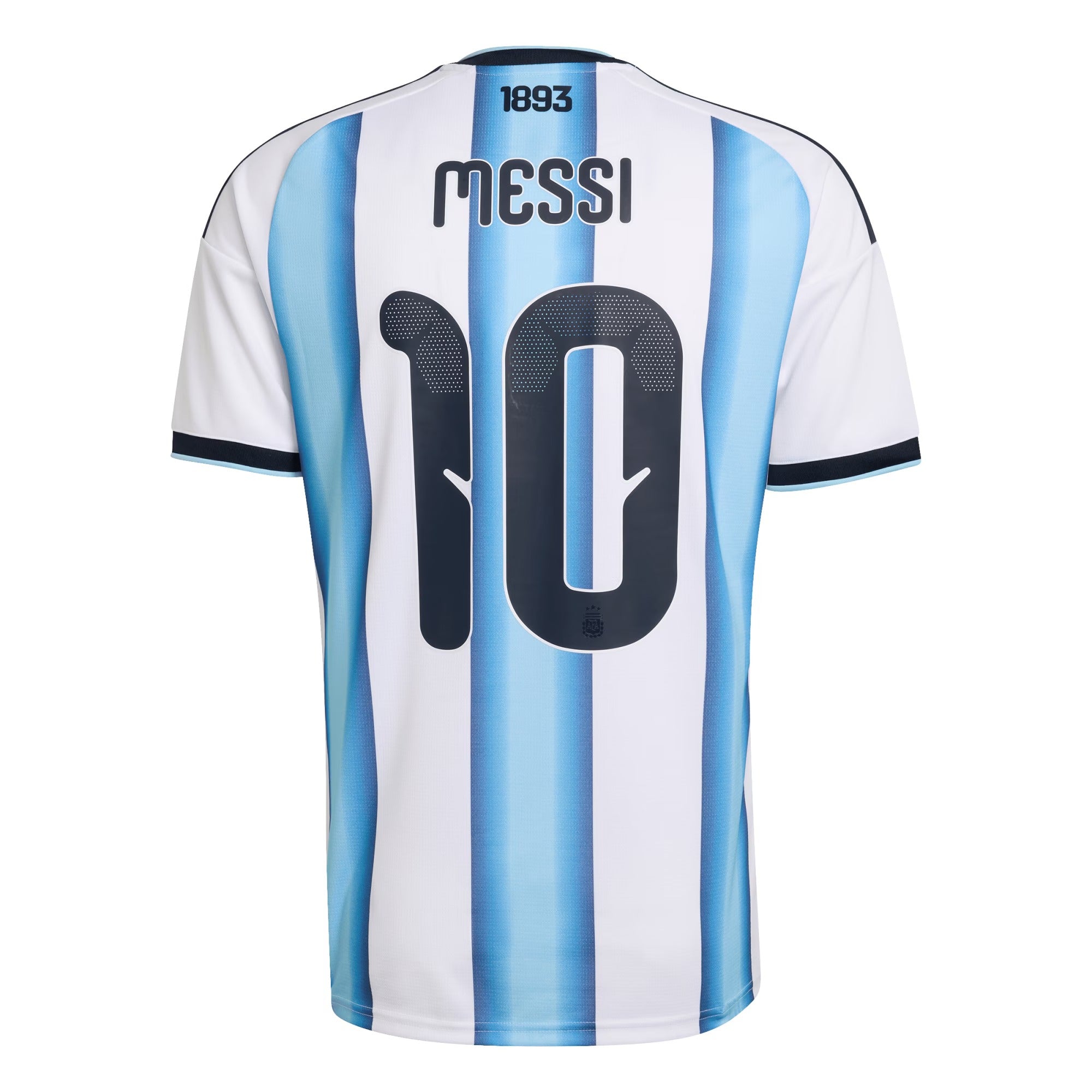 adidas Men's Argentina National Team 2026 Home Jersey - Lionel Messi #10 (White/Light Blue)