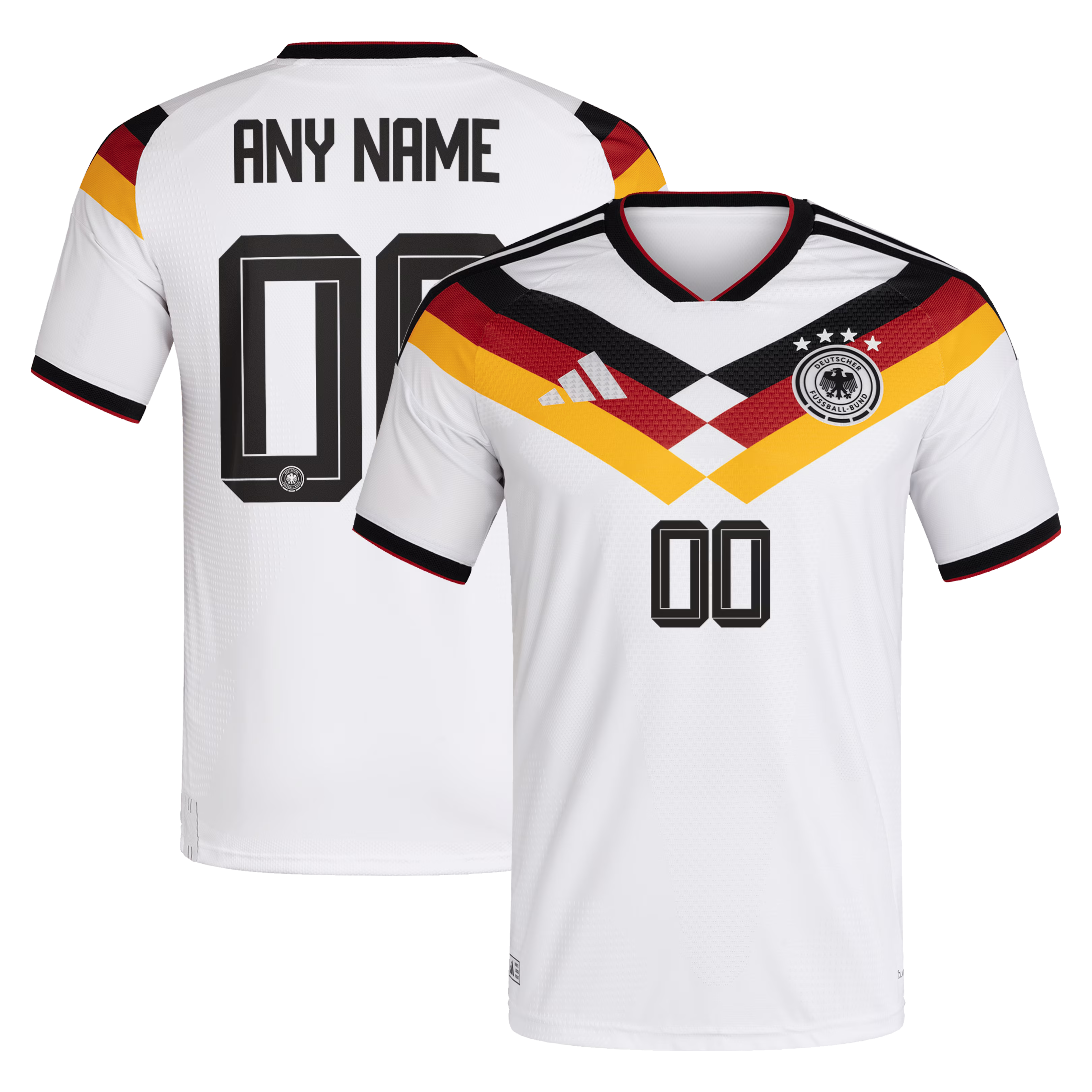 adidas Men's Germany National Team 2026 Home Custom Jersey (White)