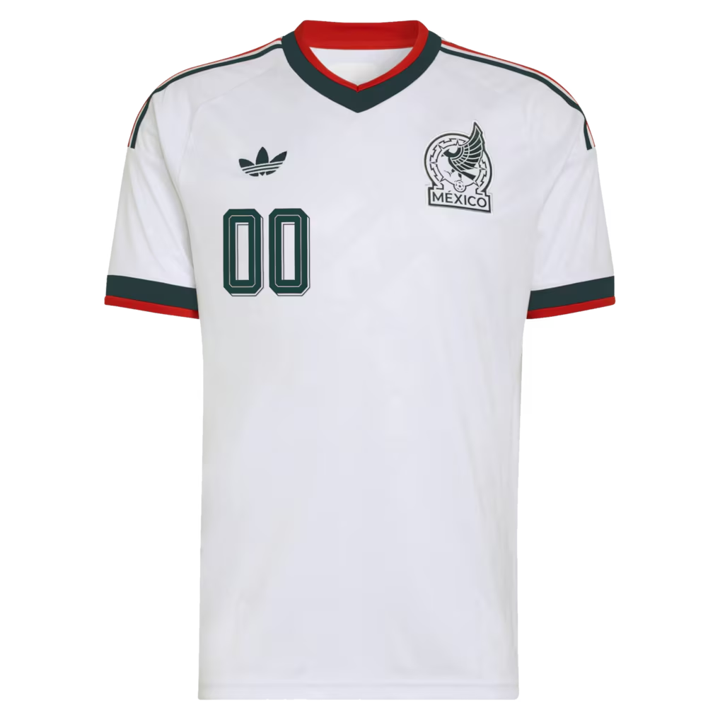 adidas Men's Mexico National Team 2026 Away Custom Jersey (White)