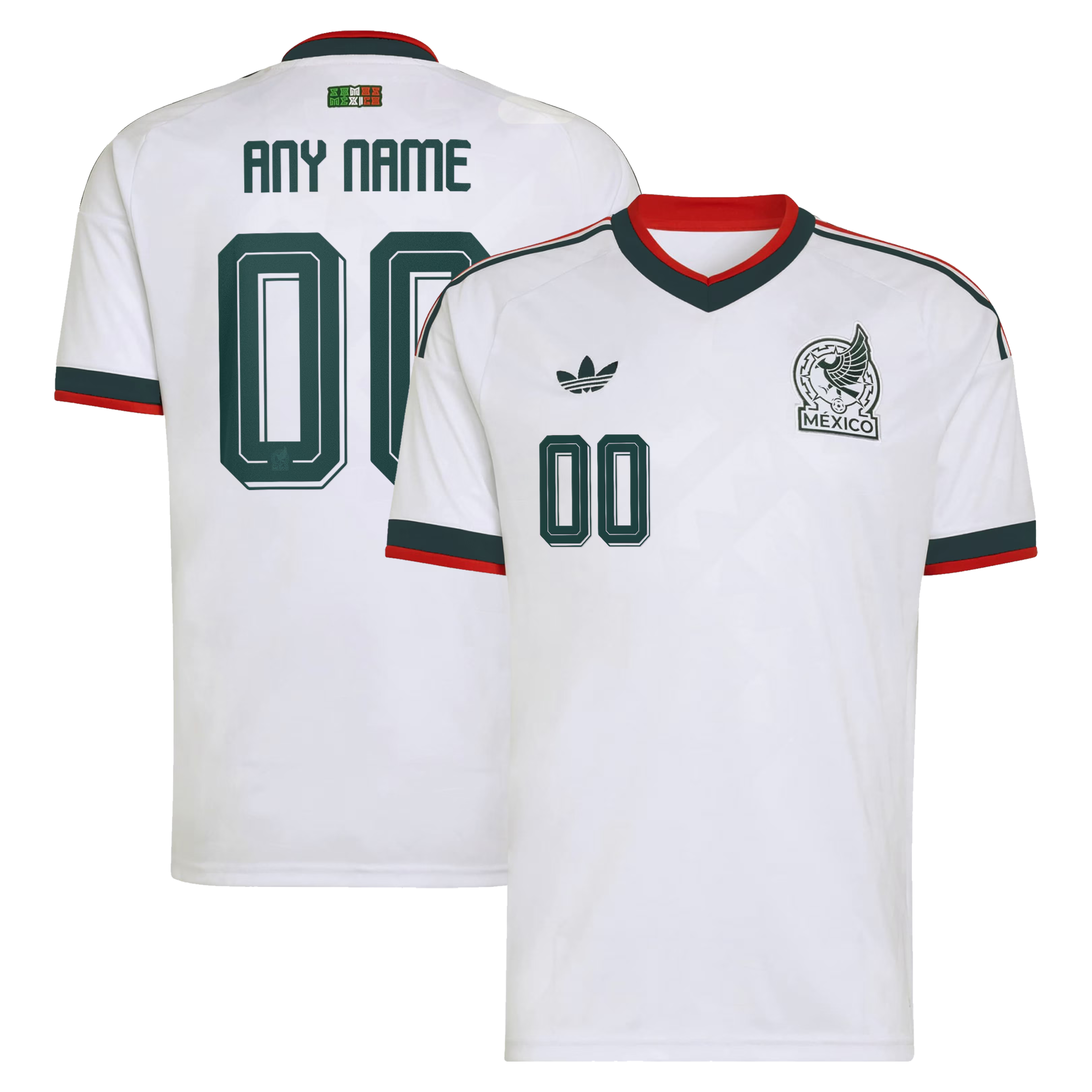 adidas Men's Mexico National Team 2026 Away Custom Jersey (White)