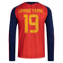 adidas Spain National Team 2026 Home Supporter Edition Long Sleeve Jersey – Lamine Yamal #19 – Red - Jersey Teams World
